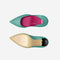 ELYSEE LEATHER & SUEDE STILETTOS IN AQUA